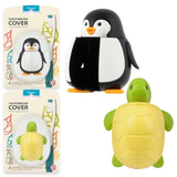 Flipper Fun Animal Kids Toothbrush With Holder Penguin & Turtle - Pack of 2