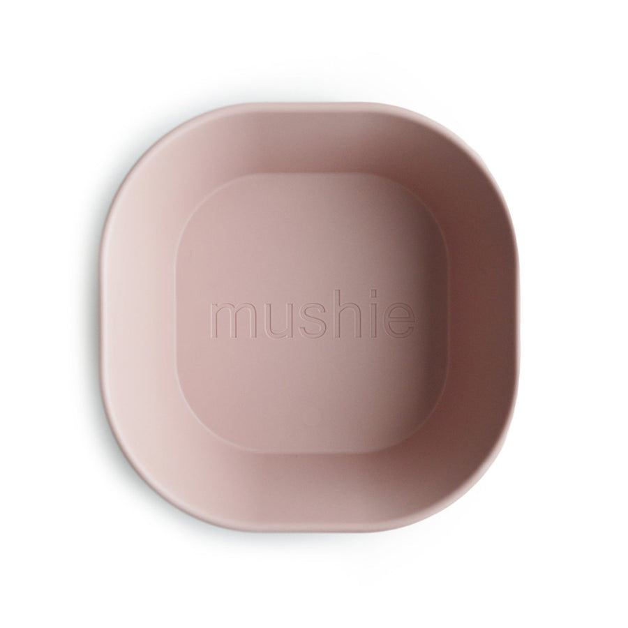 Mushie Dinner Bowl Square Blush - Laadlee