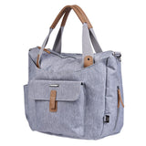 BabaBing Roma 2 Diaper Bag With Hooks And Xl Changing Pad – Grey