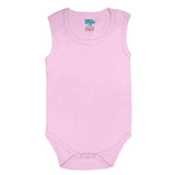 Babies Basic Sleeveless Bodysuit - Pink/ Lavender/ Light Pink - Set of 3