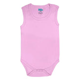 Babies Basic Sleeveless Bodysuit - Pink/ Lavender/ Light Pink - Set of 3