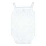 Babies Basic Sleeveless Printed Bodysuit - White - Set of 3