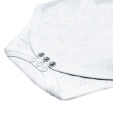 Babies Basic Sleeveless Printed Bodysuit - White - Set of 3