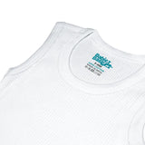 Babies Basic Cotton Sleeveless Striped Bodysuit - White - Set of 3