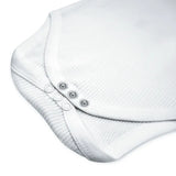 Babies Basic Cotton Sleeveless Striped Bodysuit - White - Set of 3