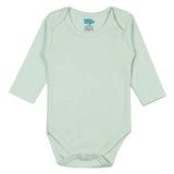 Babies Basic Long Sleeves Bodysuit - Green/ Beige/ Blue/ Mocha - Set of 4