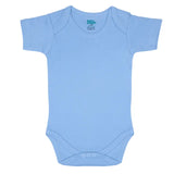 Babies Basic Short Sleeves Bodysuit - Green/ Beige/ Blue/ Mocha - Set of 4