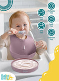 Babies Basic Silicone Feeding Plate with Suction - Blush