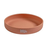 Babies Basic Silicone Feeding Plate with Suction - Brown