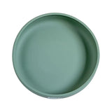 Babies Basic Silicone Feeding Plate with Suction - Green