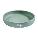 Babies Basic Silicone Feeding Plate with Suction - Green