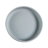 Babies Basic Silicone Feeding Plate with Suction - Gray