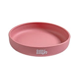 Babies Basic Silicone Feeding Plate with Suction - Pink