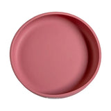 Babies Basic Silicone Feeding Plate with Suction - Pink