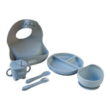 BabiesBasic Feeding Set 6 Pcs - Gray