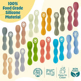 BabiesBasic First Stage Training Spoon with Masher - Dusty Pink