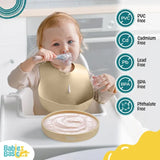 Babies Basic Silicone Feeding Set - Beige