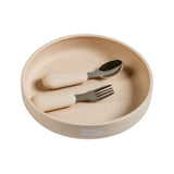 Babies Basic Silicone Feeding Set - Beige