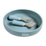 Babies Basic Silicone Feeding Set - Blue