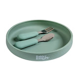 Babies Basic Silicone Feeding Set - Green