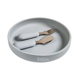 Babies Basic Silicone Feeding Set - Gray
