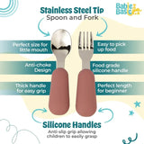 Babies Basic Silicone Feeding Set - Pink