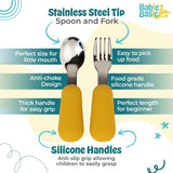 Babies Basic Silicone Feeding Set - Yellow