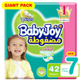 BabyJoy Diapers Giant Pack, Size 7, 18Kg+ - 126Pcs