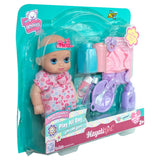 Baby Amoura Play All Day Doll With Play Set - 10Inch
