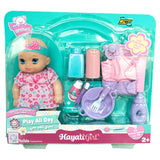 Baby Amoura Play All Day Doll With Play Set - 10Inch