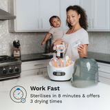 Baby Brezza 10 Minute Universal Sterilizer With Dryer For Sterilizing for All Bottles And Accessiories