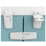Baby Safe Multipurpose 90Degree Cabinet Lock - Grey - Set of 4