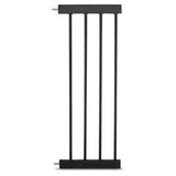 Baby Safe Wooden Safety Gate with 21cm Black Extension - Natural Wood
