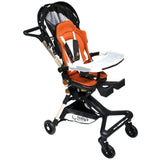 Baby's Nest 2 in 1 Stroller Black With Brown