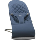 BabyBjorn Bliss, Woven Bouncer With Classic Quilt Design - Midnight Blue