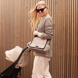 Babymel Eco Quilt Stroller Diaper Bag Eco Quilt - Fawn