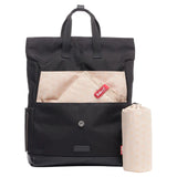 Babymel Quinn Eco Convertible Diaper Bag - Black