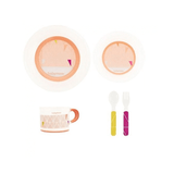 Babymoov Anti-slip Feeding Set Peach 5pcs