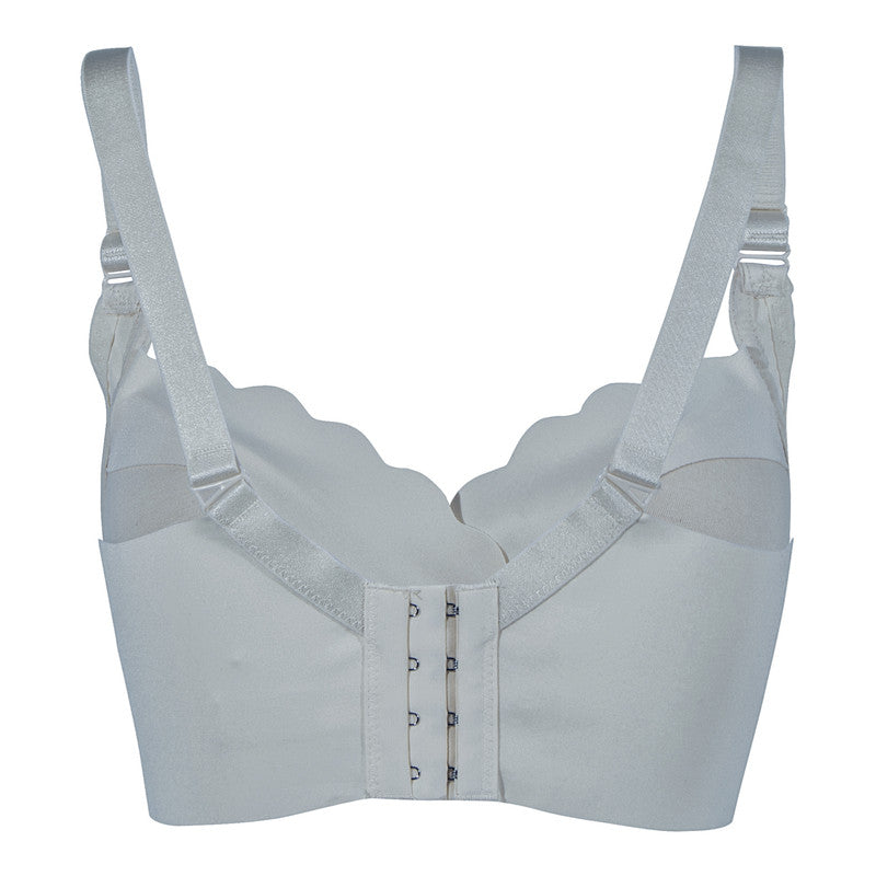 Okus Elegant Seamless Maternity & Nursing Bra - Light Grey - Laadlee