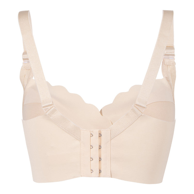 Okus Elegant Seamless Maternity & Nursing Bra - Beige - Laadlee