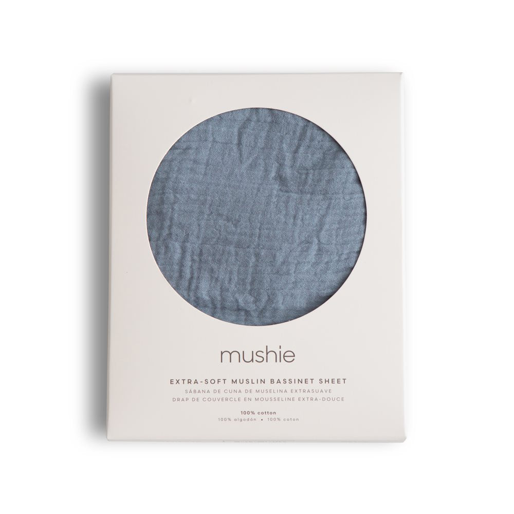 Mushie Crib Sheet Small Tradewinds - Laadlee