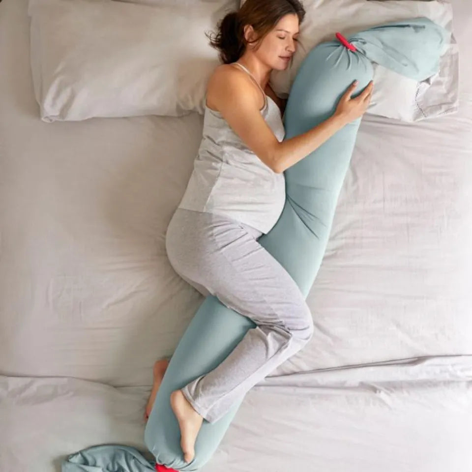 bbhugme-organic-pregnancy-body-pillow-with-jersey-cover-eucalyptus-coral-3