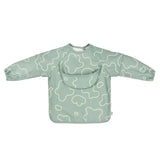 Beaba 2in1 Bib With Removable Sleeves - Sage Green