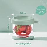 Beaba Glass Food Jar 150ml - Sage Green
