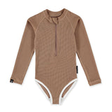 Beach & Bandits Chocolate Ribbed Swimsuit