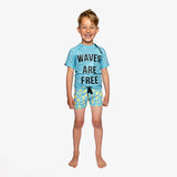 Beach & Bandits Waves Are Free Baby Swim Tee