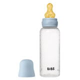 BIBS Latex Nipple Baby Bottle Medium Flow 3M-6M - 270ml - Baby Blue