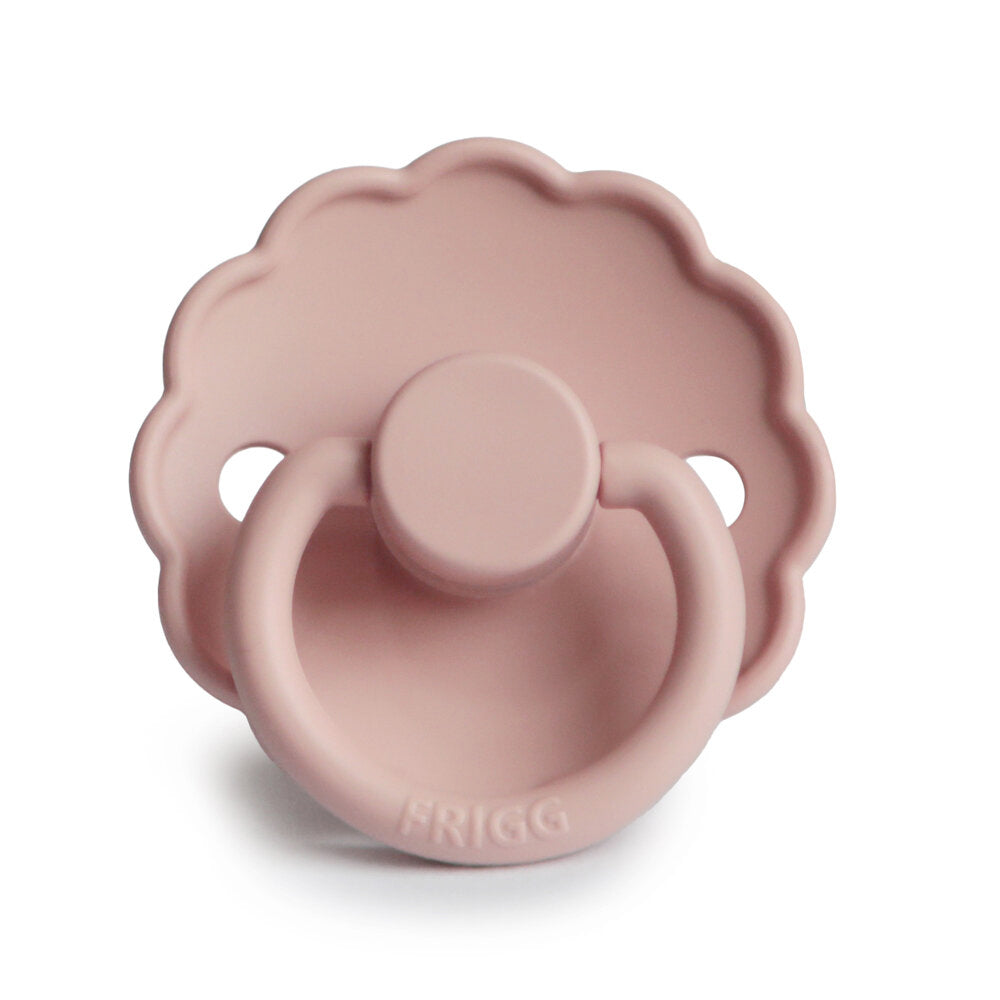 Frigg Daisy Latex Baby Pacifier 6M-18M, 1Pack, Blush Night - Size 2 - Laadlee