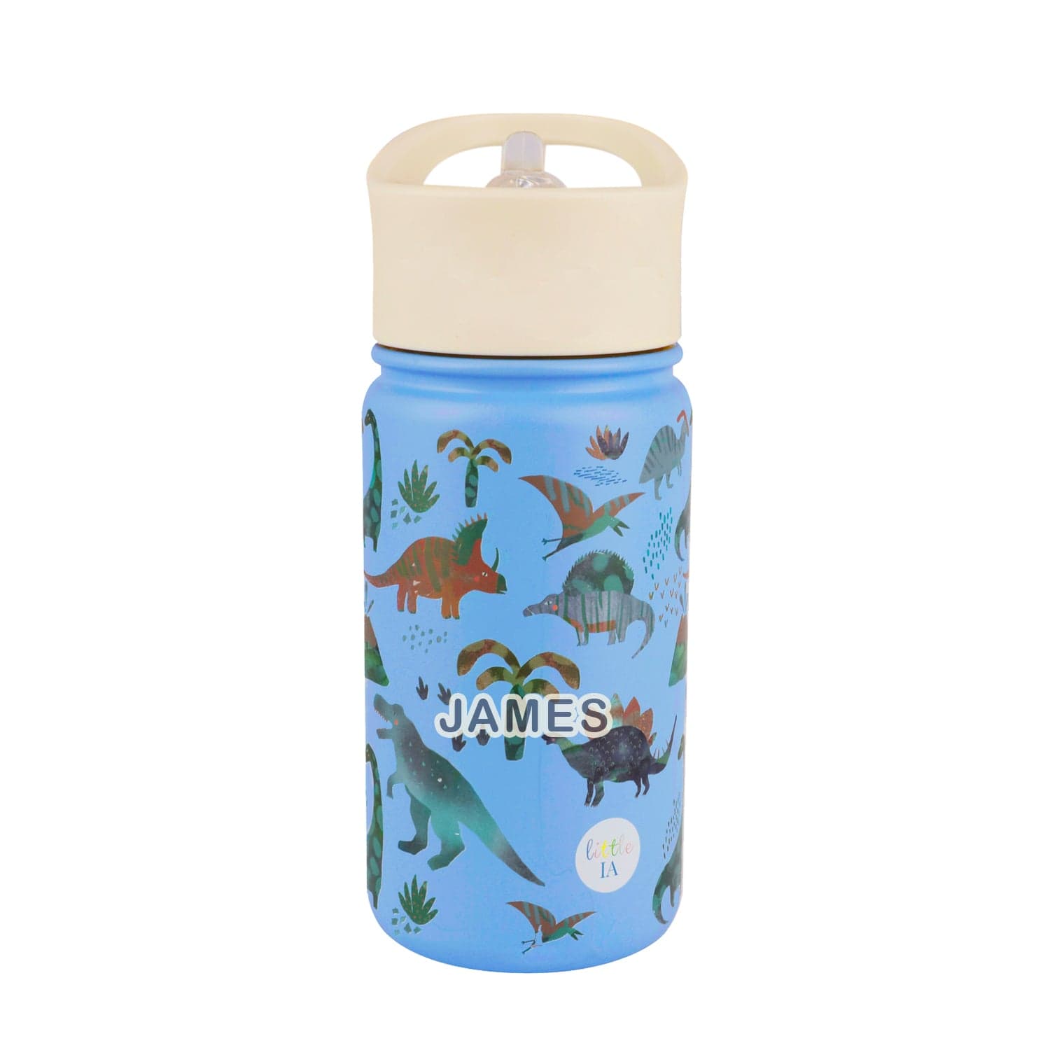 Little IA Dino Insulated Water Bottle 420 ml - Laadlee