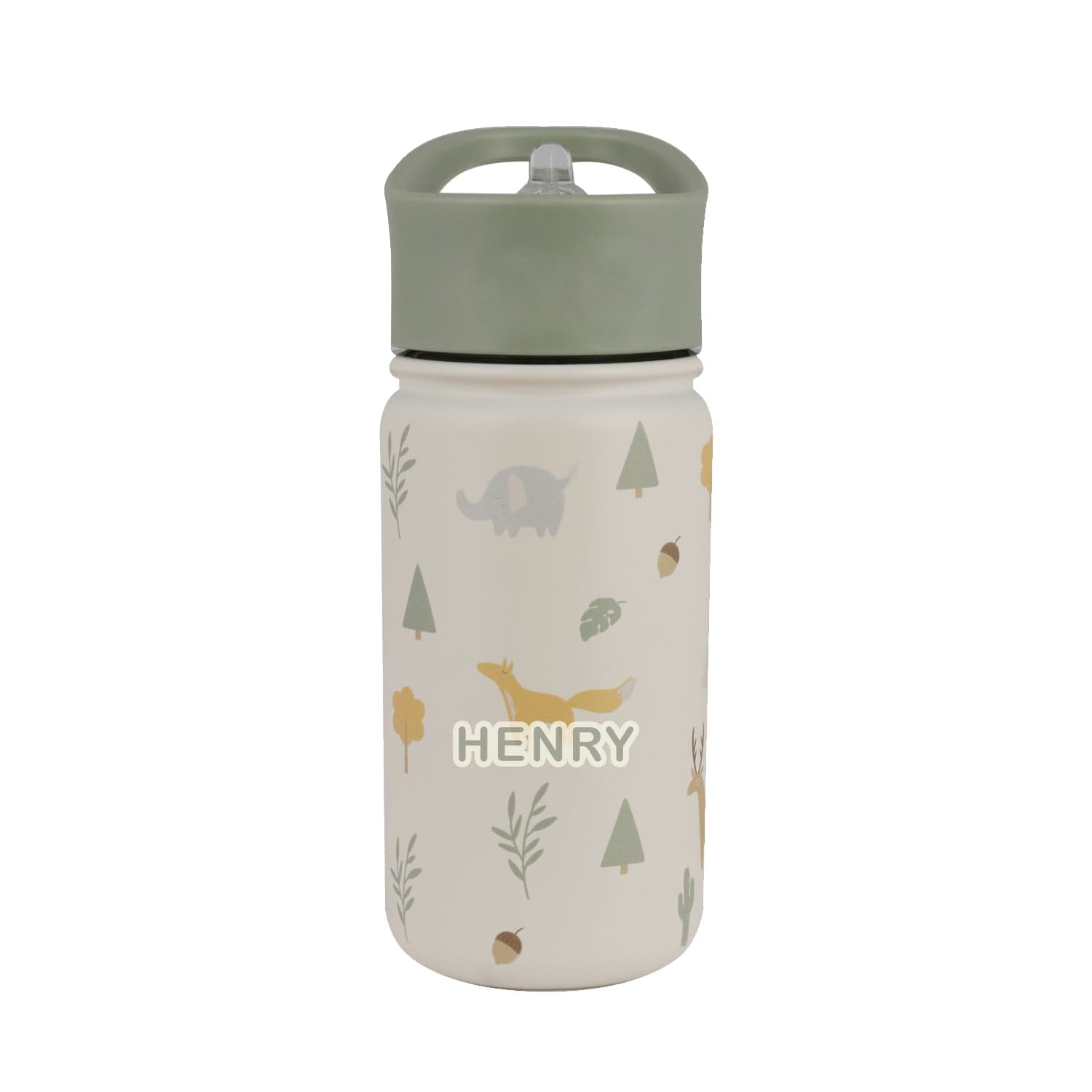 Little IA Woodland Insulated Water Bottle - 420 ml - Laadlee